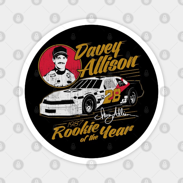 Davey Allison Rookie Of The Year 1987 Magnet by art.Hamdan